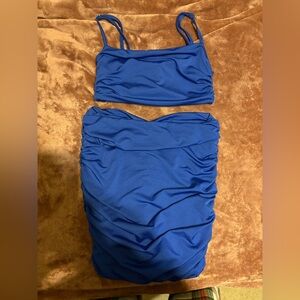 Amazon Women's Blue Mini Two Piece Set